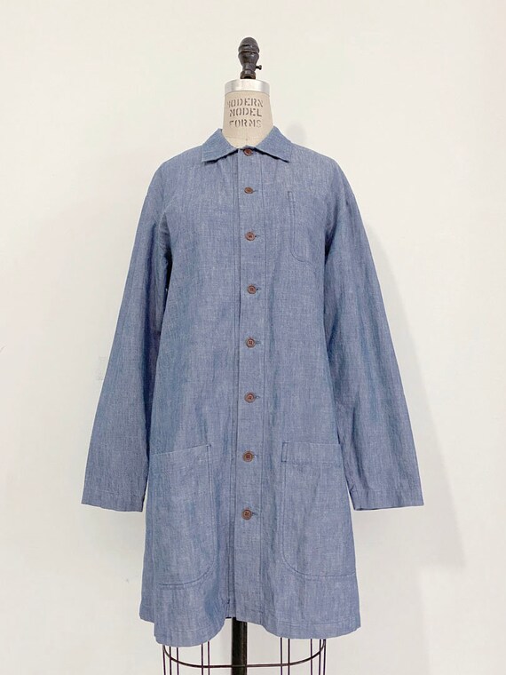 qoqshoq 90s Vintage Christopher Nemeth Double Sided Pockets Long Shirt Jacket / or Dress