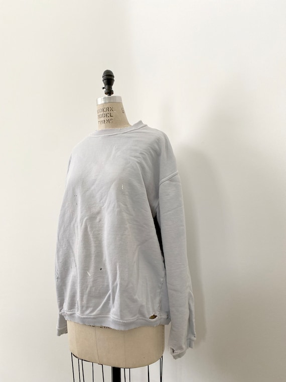 90s Vintage Distressed sweat shirt : trashed