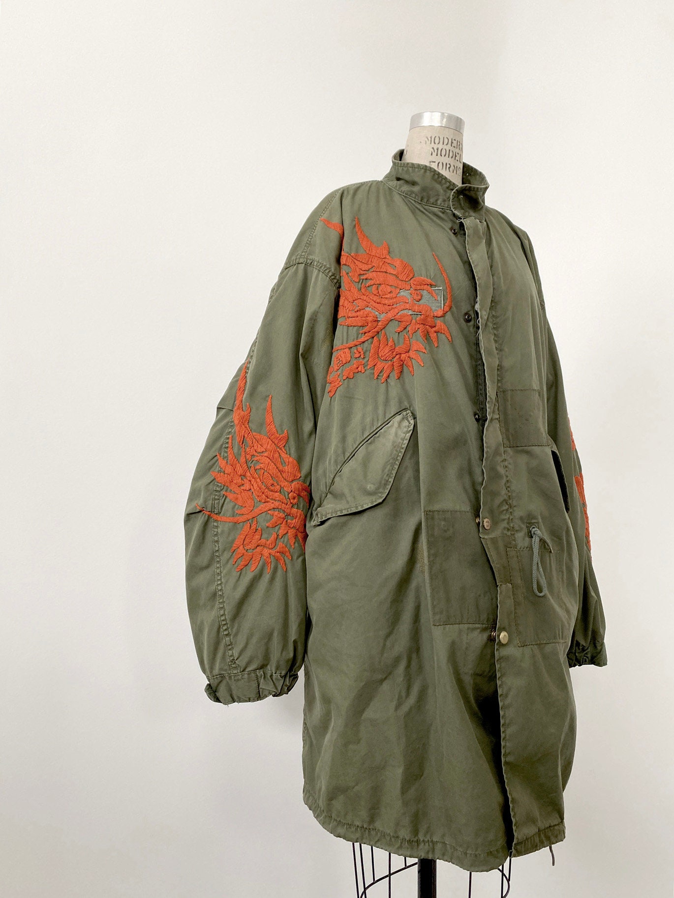 マメ Cording Embroidered Military Coat Embroidered Military Jacket