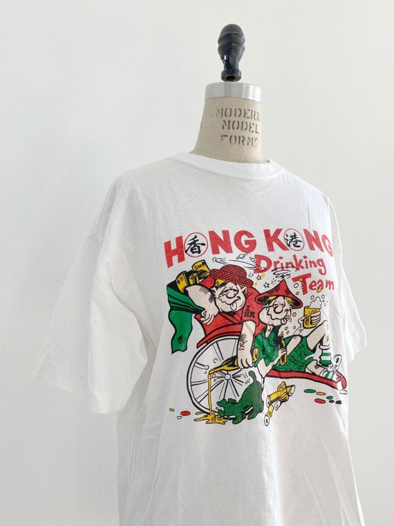90s Vintage Hong Kong Drunkers shirt