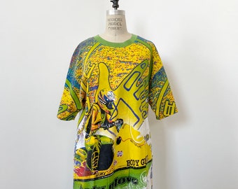 Camicia con stampa Body Glove vintage anni '90