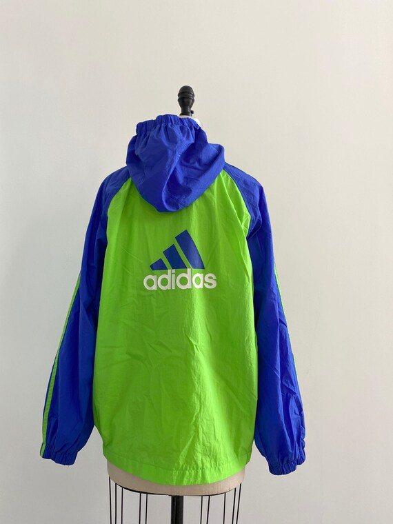 90s Vintage Adidas Neon Rave Jacket - image 3