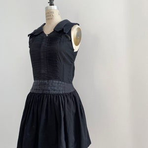 00s Vintage Undercover Silk Cummberband Black Dress image 1