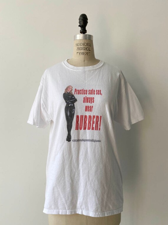 90s Vintage Latex BDSM T-shirt