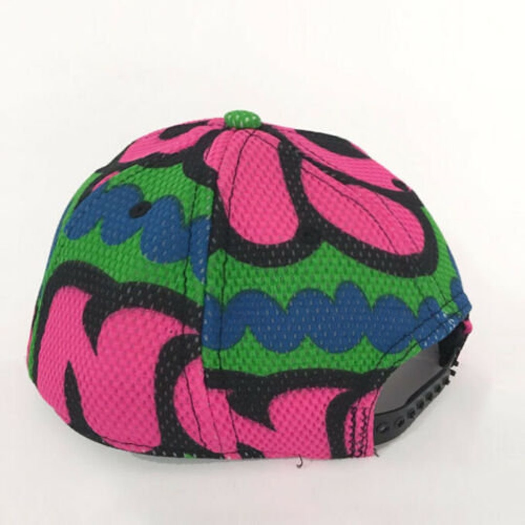 90s Vintage Psychedelic Snapback Mesh Cap : Avant Garde - Etsy