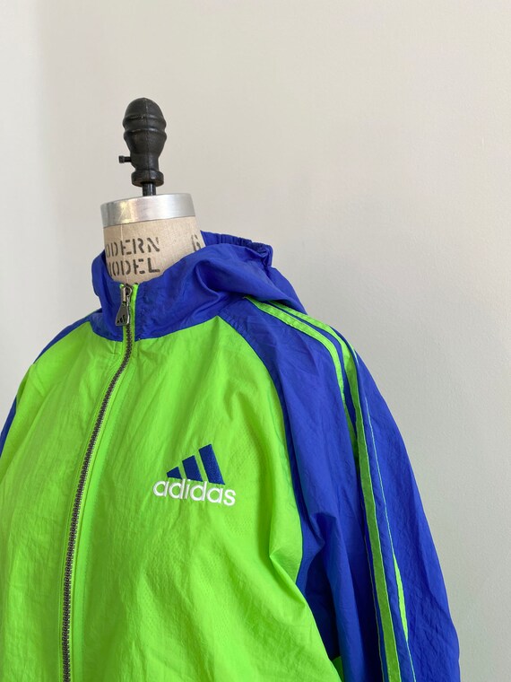 90s Vintage Adidas Neon Rave Jacket - image 5