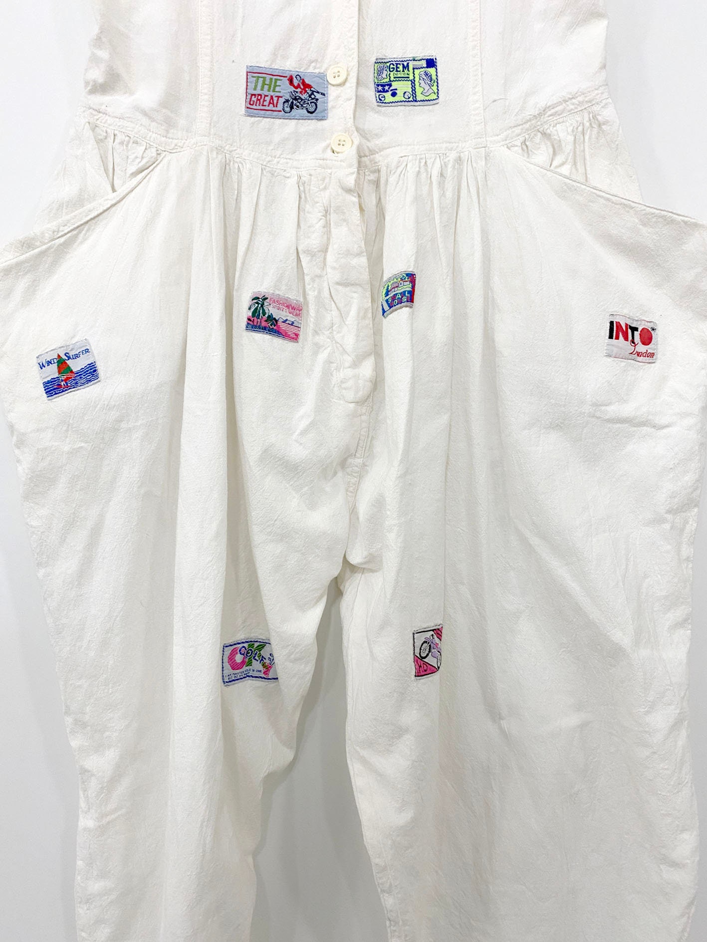 Vintage Purple Label Embroidered Overalls main image 0