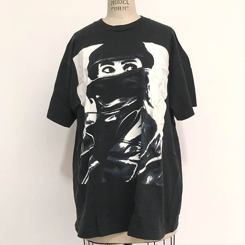 激レア！Siouxsie Sioux ビンテージ ノースリーブ シャツ（黒） Siouxsie & the Banshees Shirt, Vintage Rare Sioux White Tee