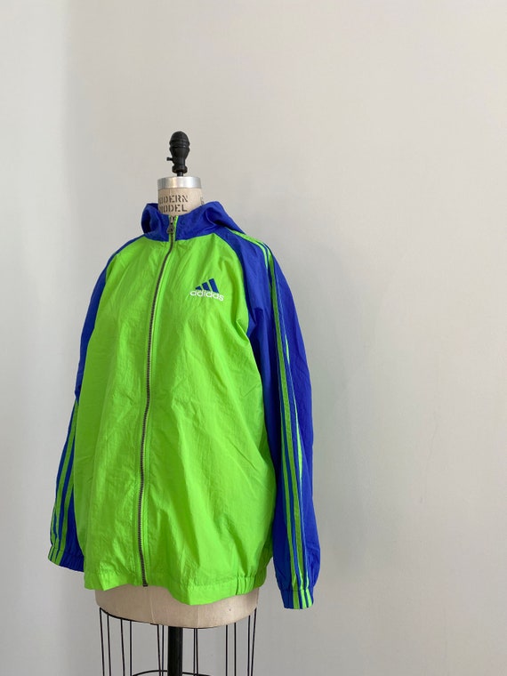90s Vintage Adidas Neon Rave Jacket - image 4