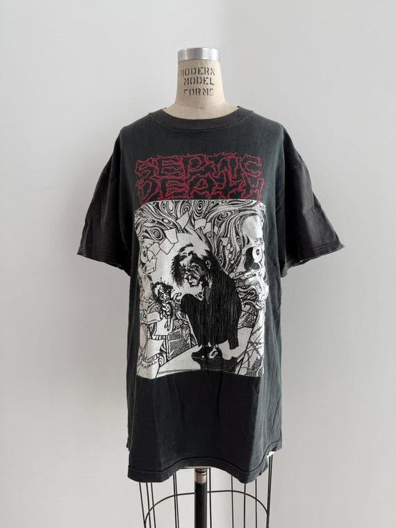 90s Vintage Septic Death pushead T-shirt