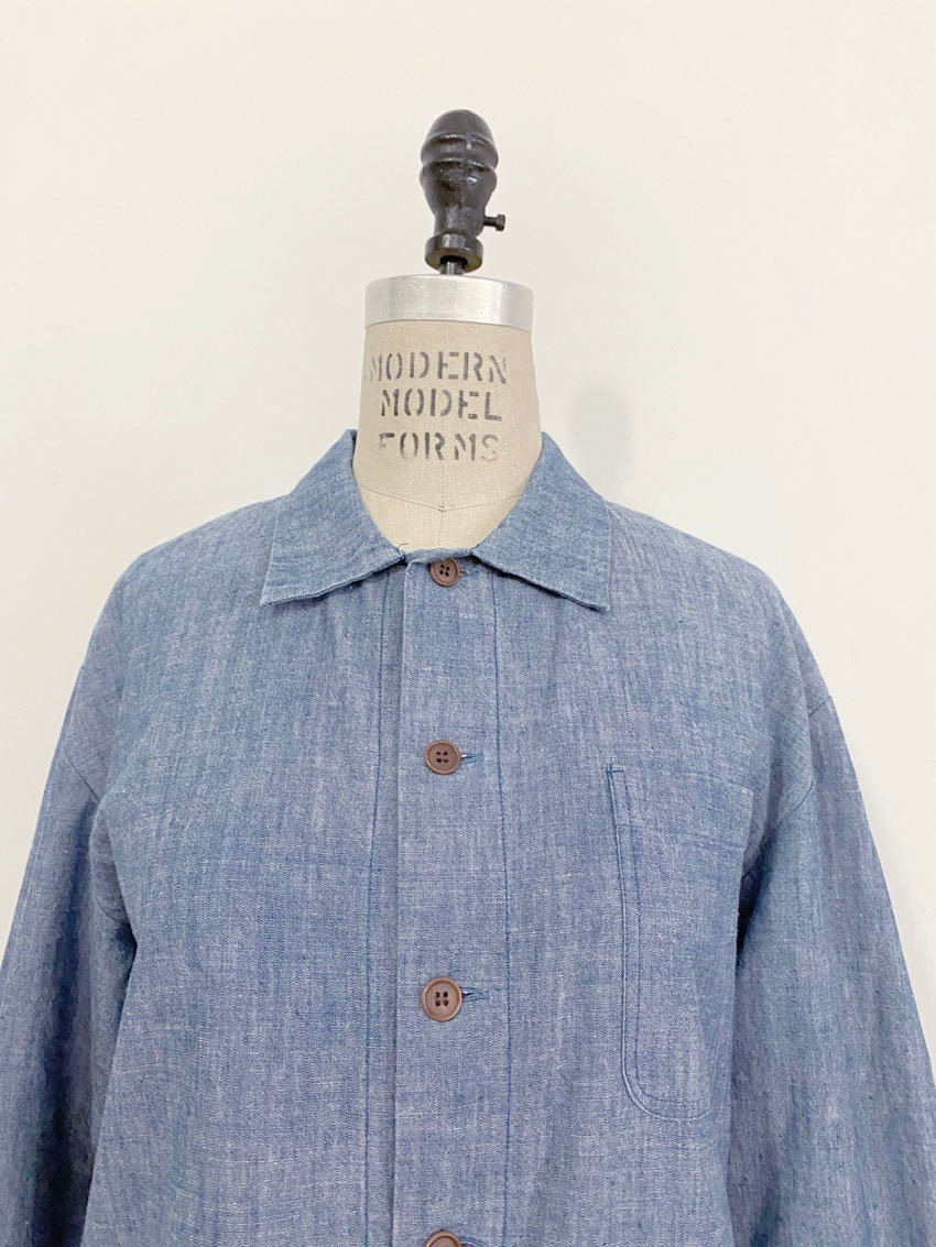 qoqshoq 90s Vintage Christopher Nemeth Double Sided Pockets Long Shirt Jacket / or Dress