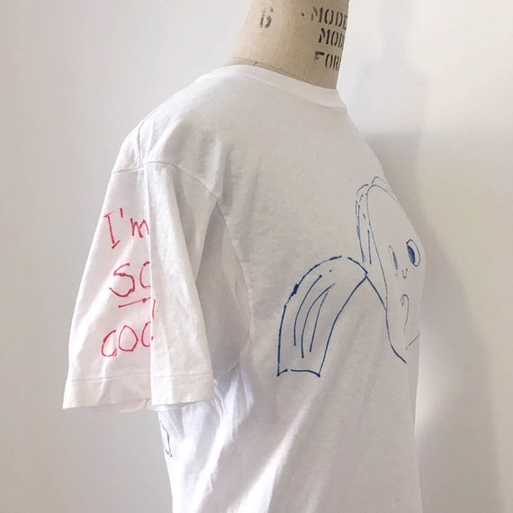 80s 90s Vintage Cute Doodles T-shirt - image 3