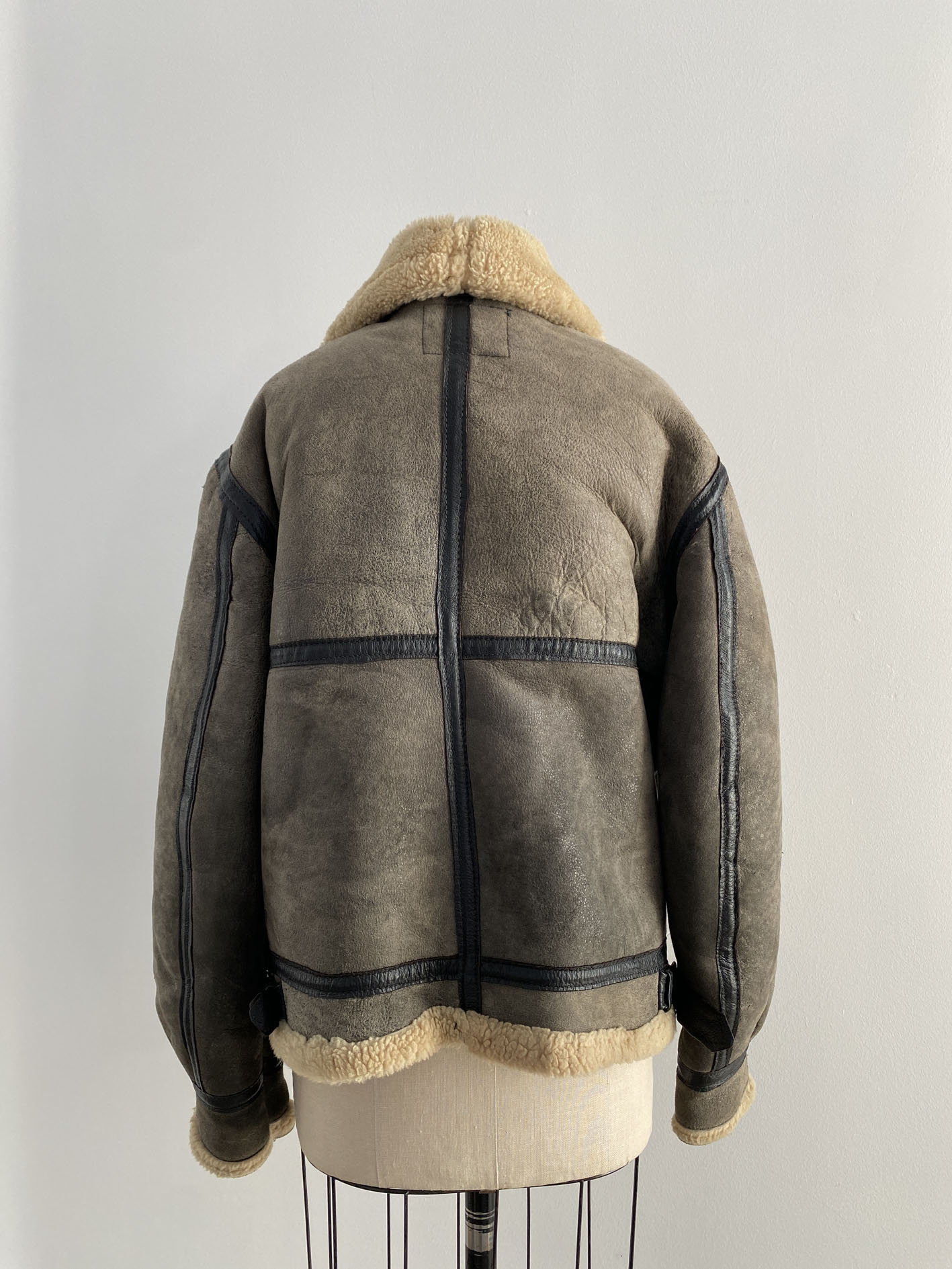 80er Jahre Vintage Schott Typ B-3 Flight Mouton Lederjacke