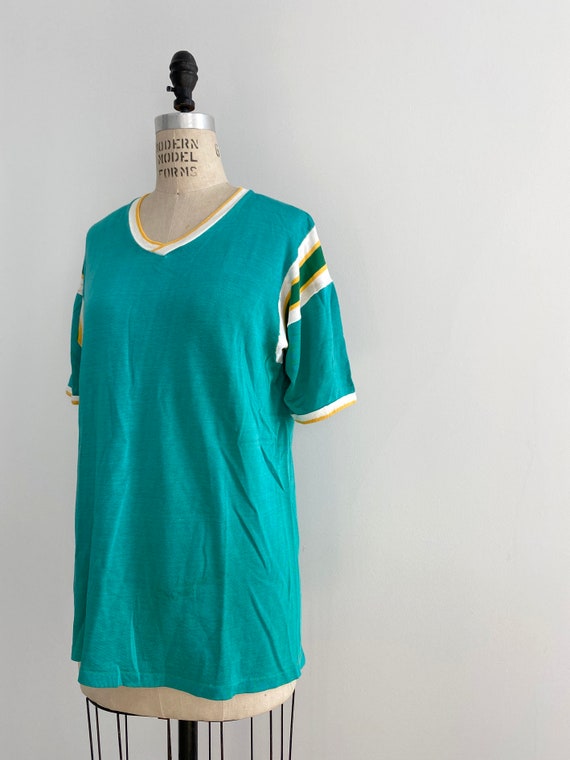 70s Vintage Sport Jersey Top : shirt - image 3