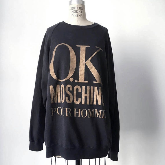 90s Vintage MOSCHINO sweat shirt | Etsy
