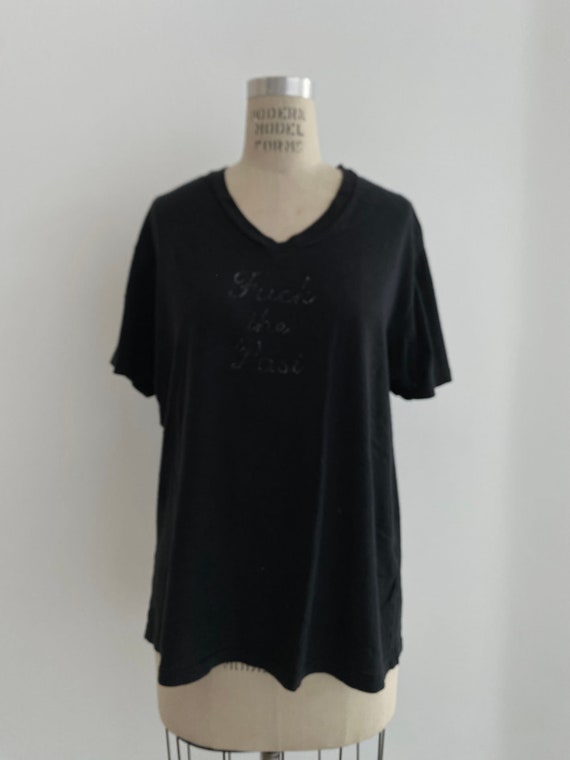 00s Vintage Undercover Distressed effect Past/Future shirt