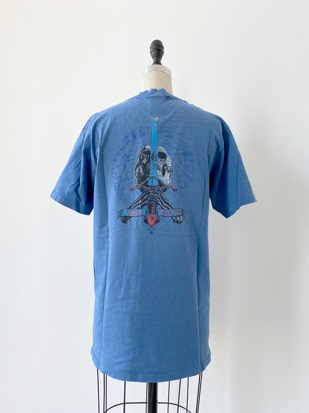 80s Vintage Powell Peralta Skull and Sword Shirt : Skate | Etsy