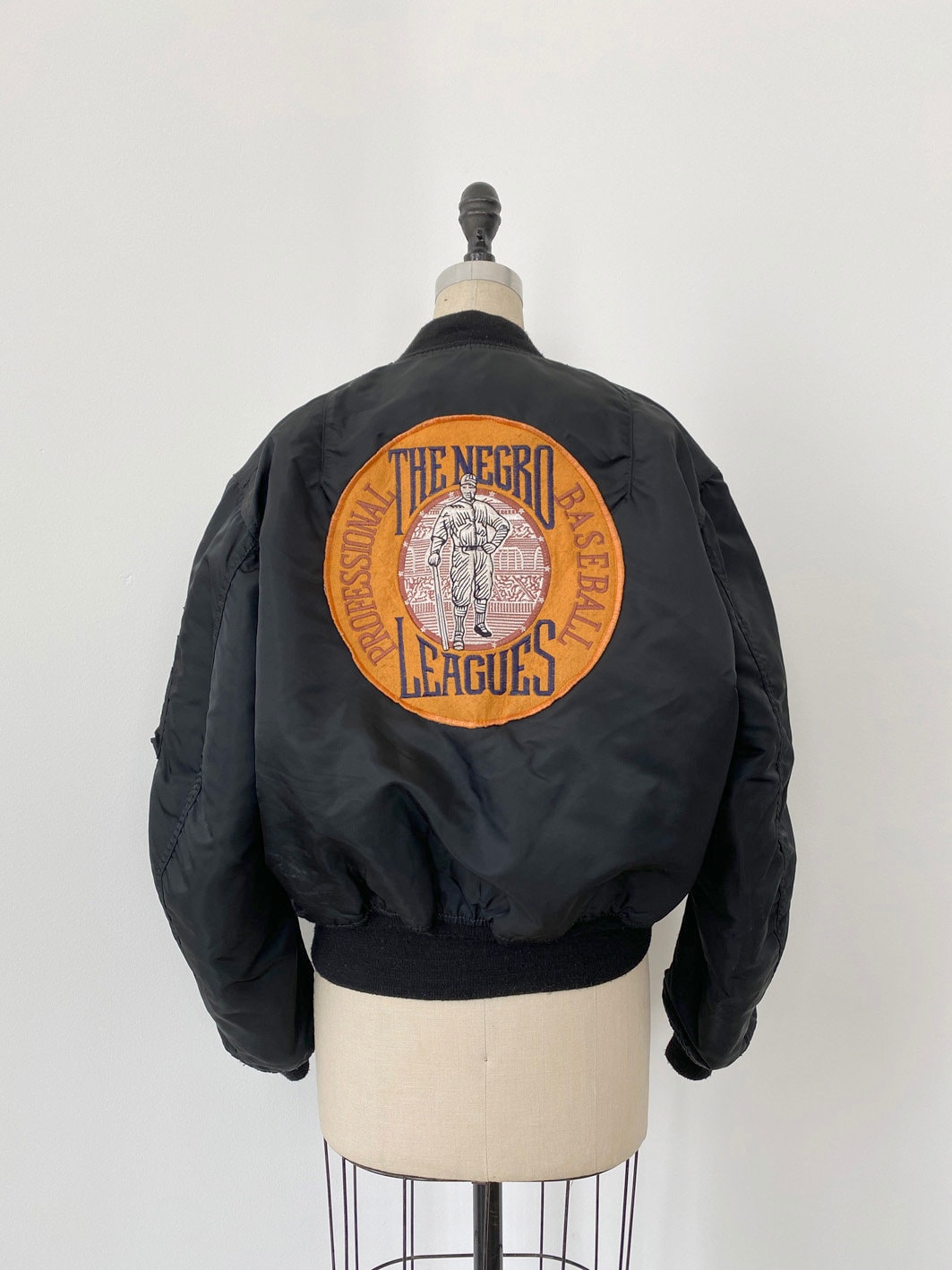 80s Vintage Alpha Industries MA-1 Bomber Jacket X Negro League