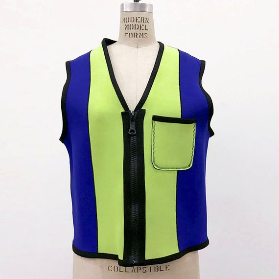 90s Vintage MOSCHINO Wet suit vest - image 2