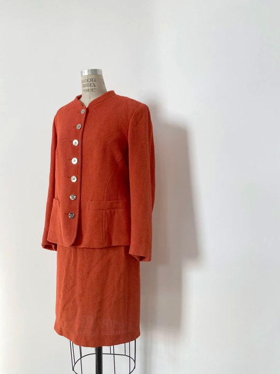 70s Vintage Sonia Rykiel orange suit : Jacket and 