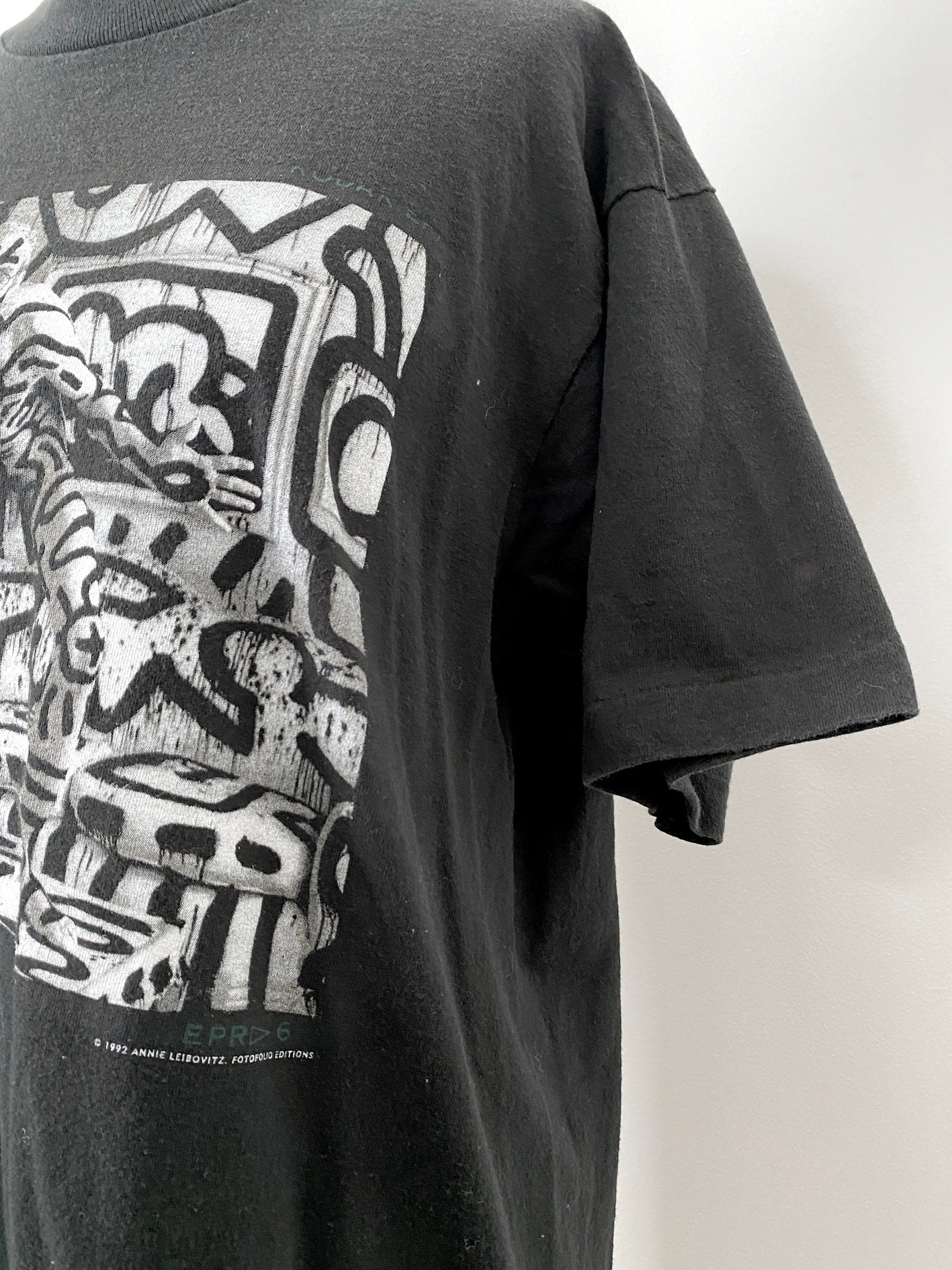Vintage Keith Haring Annie Leibovitz Photo T-shirt LARGE Tee