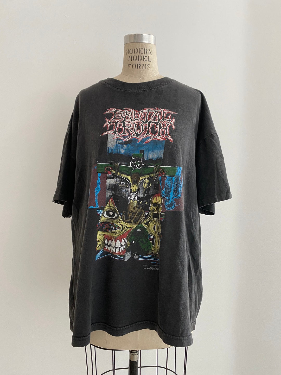 brutal truth earache vintage 90s バンドT 90s Vintage Brutal Truth T-shirt : Grindcore - Etsy