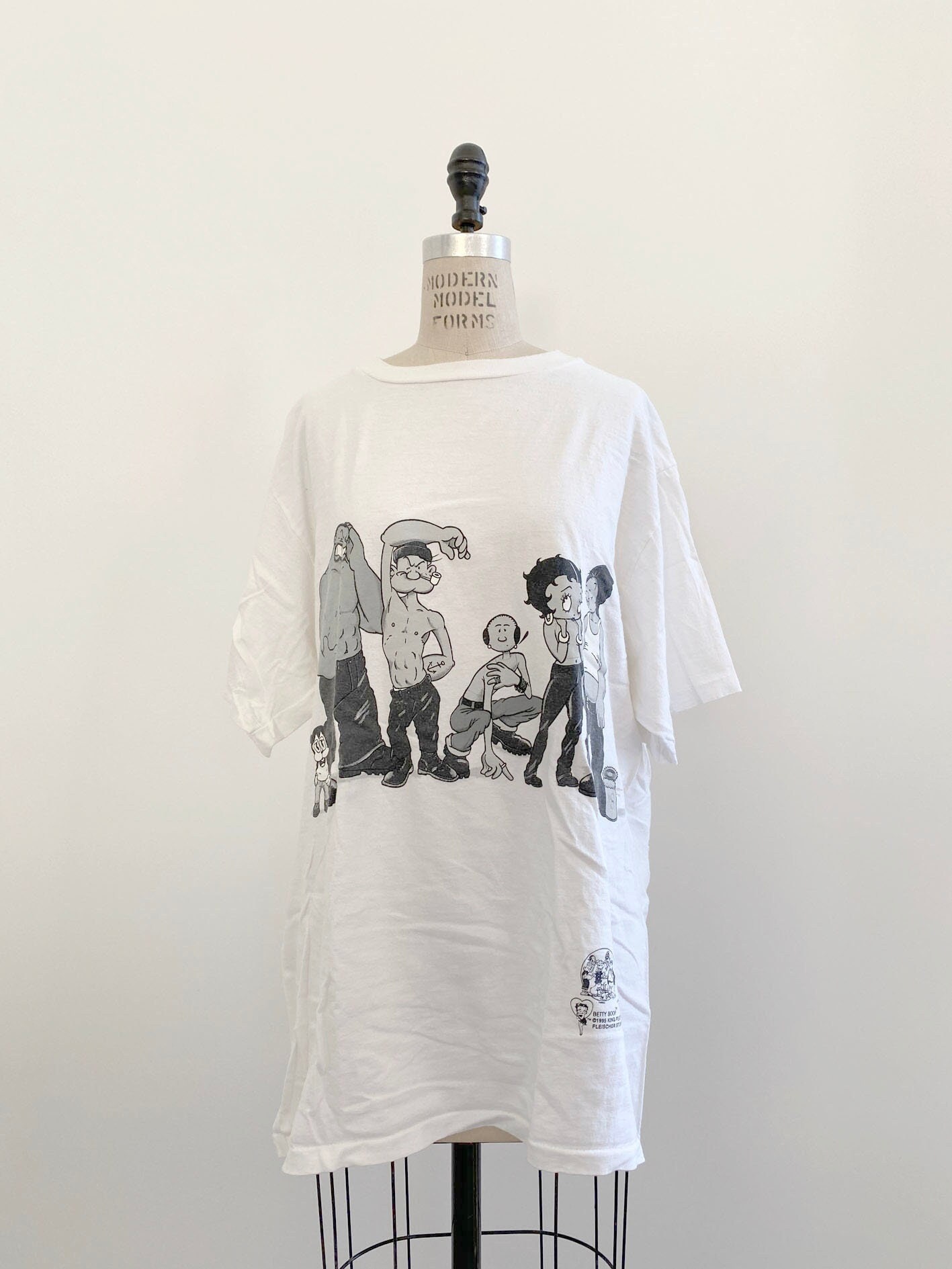 90s Vintage Popeye + Betty Boop Calvin Klein Parody Shirt - Etsy