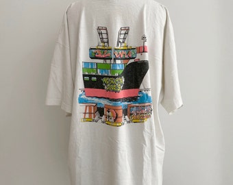 90s Vintage Graffiti shirt : rap skate