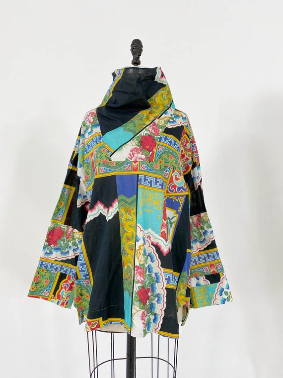 Vintage Rachel Comey Asian ceramic pattern top - image 2