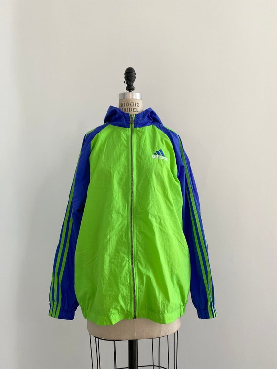 90s Vintage Adidas Neon Rave Jacket - image 2