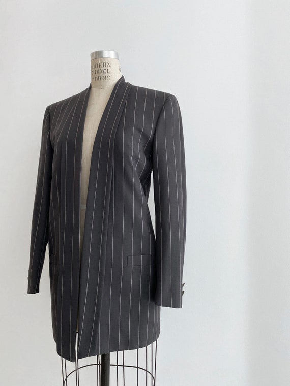 Versace, 80s Vintage Gianni Versace pin stripes Jacket