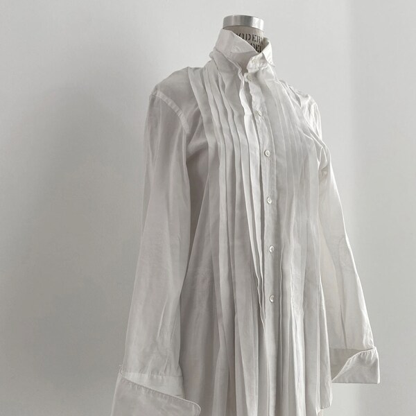 00s Vintage Junya Watanabe comme des garcons pleated dress shirt