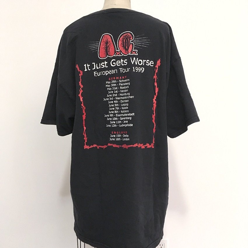 90s Vintage Axcx Anal Cunt 1999 Tour Shirt - Etsy UK