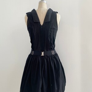 00s Vintage Undercover Silk Cummberband Black Dress image 5