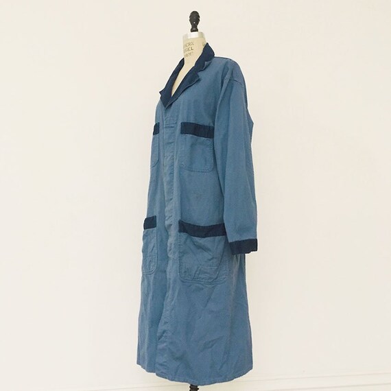 70s Vintage distressed mechanic duster coat