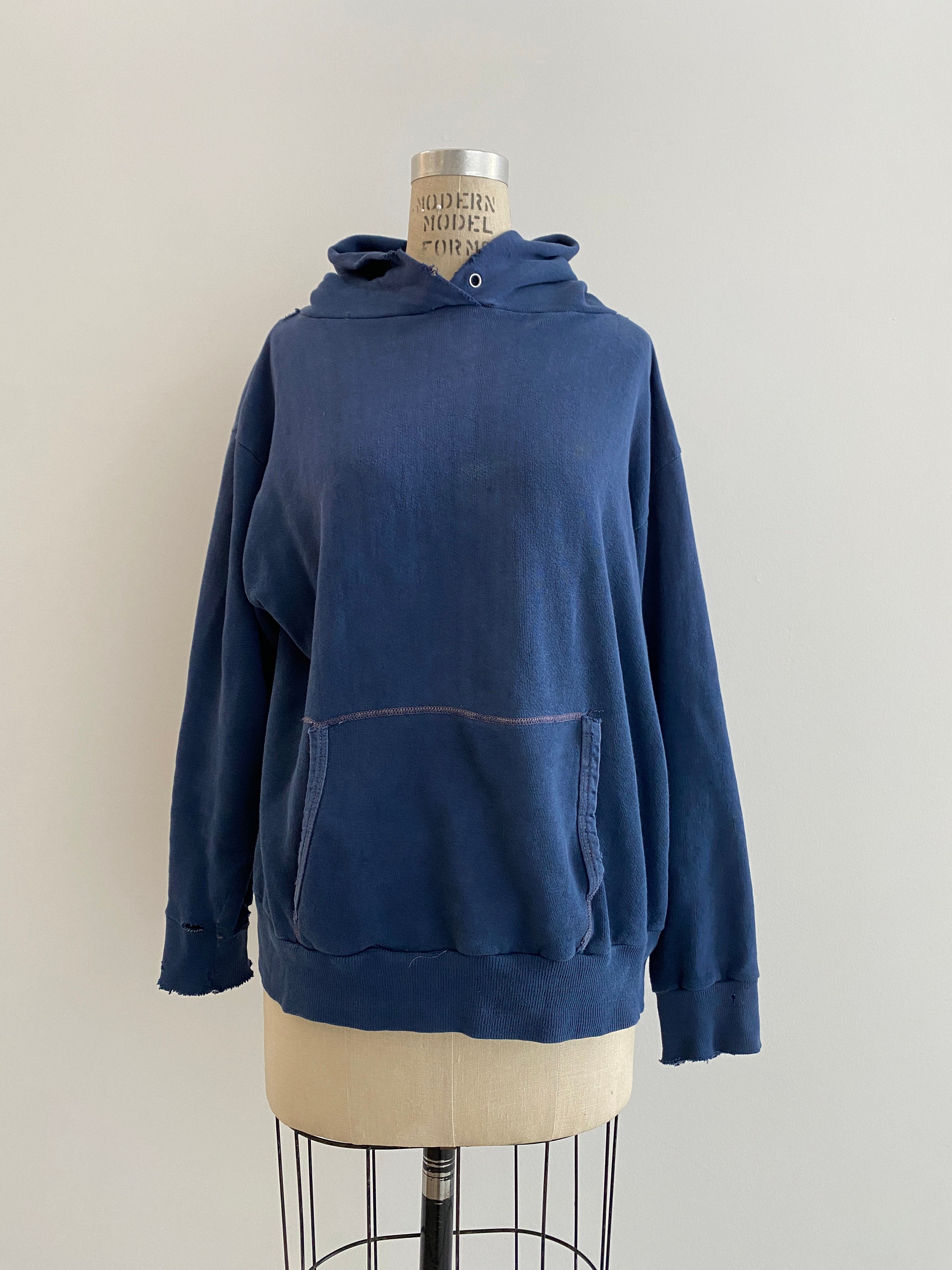 70s Vintage Distressed Hoodie Sweat Shirt - Etsy