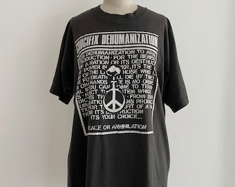 Crucifix Tee-shirt, Unisex, Who When Where Dehumanization