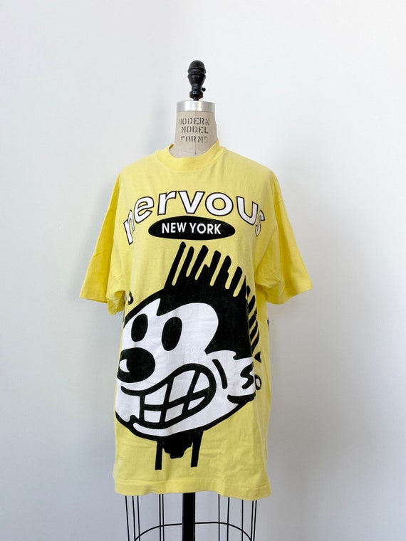 90s Vintage Nervous Records New York Tee