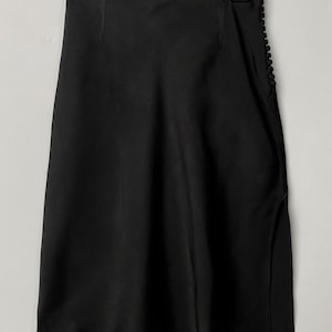 90s John Galliano Button Black skirt