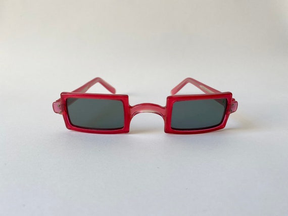 60s Vintage Tiny Square Sunglasses - Etsy
