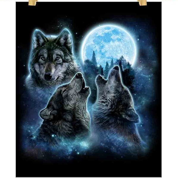 Howling Wolf Moon - Etsy
