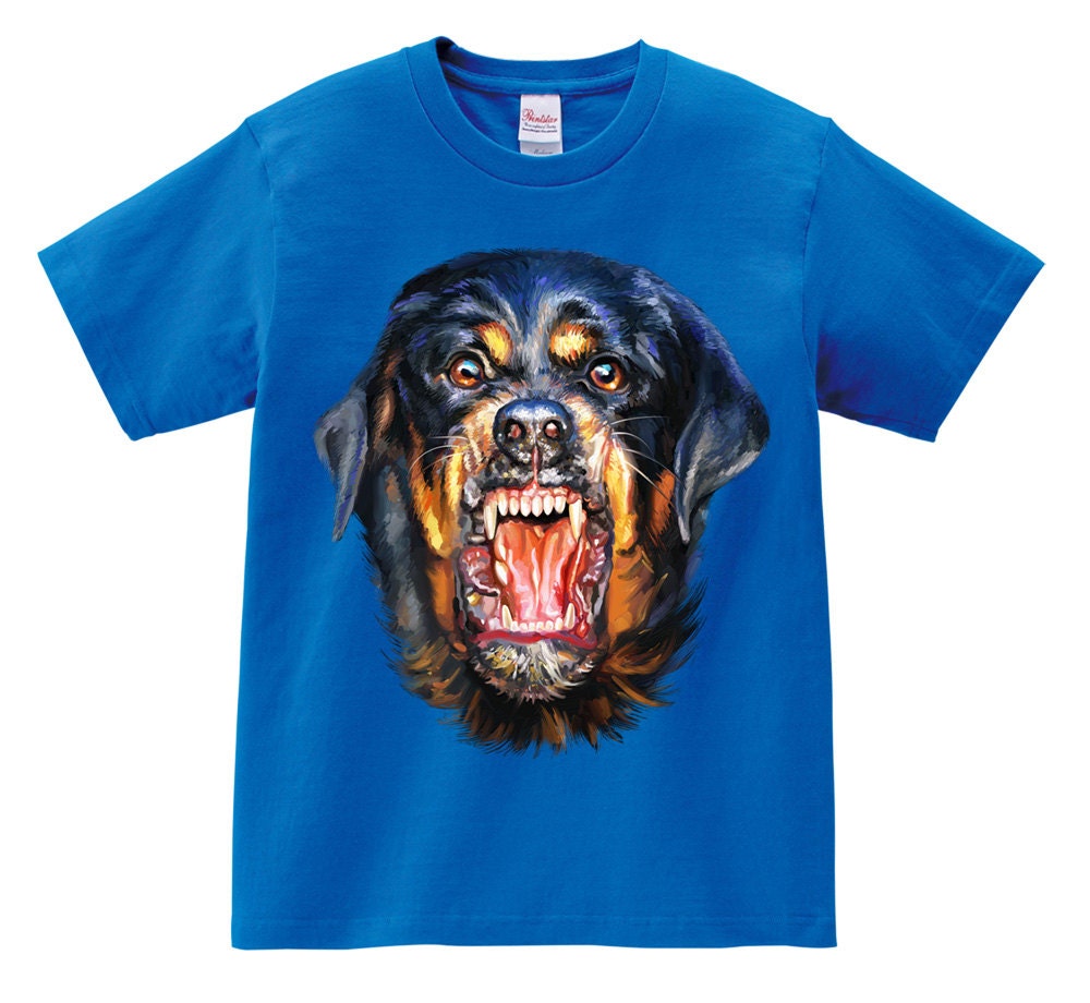 Vicious Rottweiler Barking Face Dog Short Sleeve Unisex - Etsy
