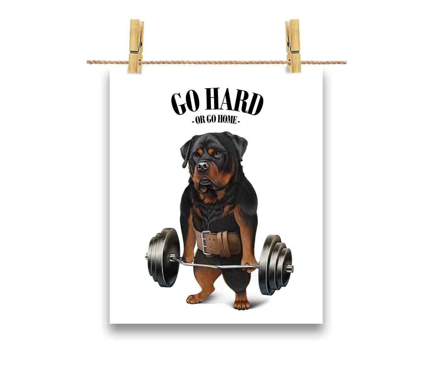 Rottweiler - Deadlift Divertente Da Uomo, Per Fitness, Palestra - 6