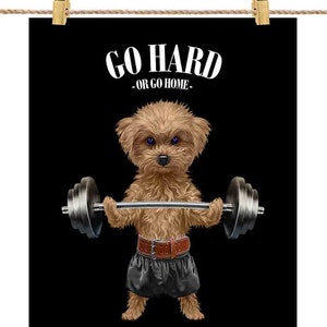 Haltérophilie et fitness dans une salle de sport - Impression d'affiche, art mural, décoration d'intérieur et carte postale - PrintStarTee