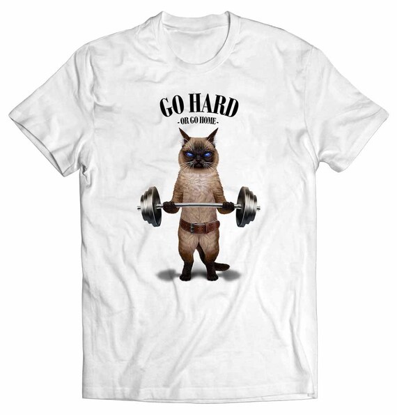 Cat weightlifting shirt cheap