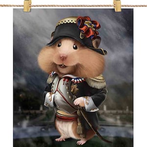Criceto carino come Napoleone Bonaparte di Francia