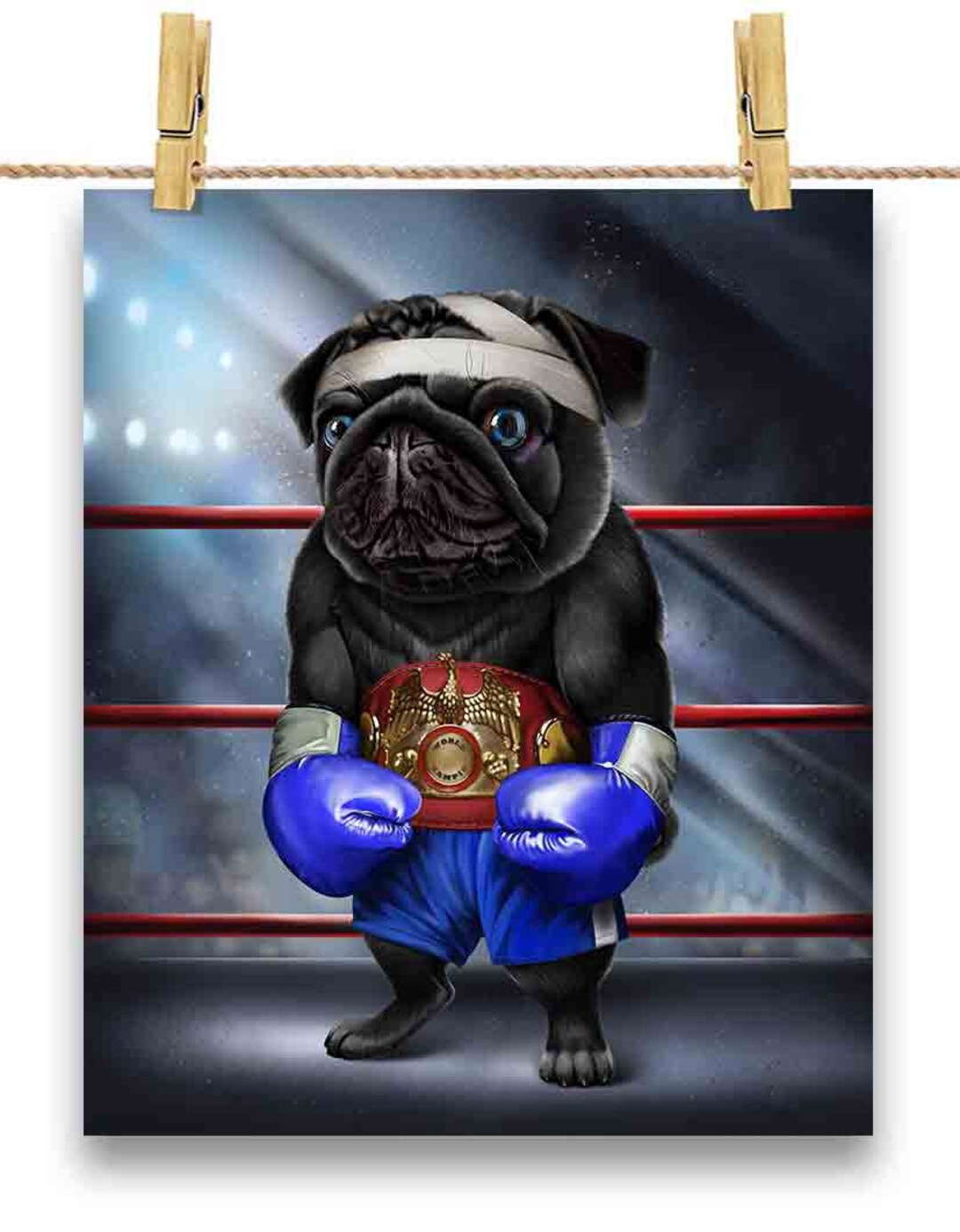 Pug boxing cheap gloves