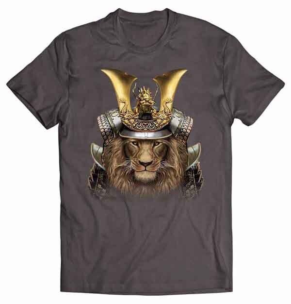 Alpha Lion in Japanese Samurai Armor Short Sleeve Unisex | Etsy