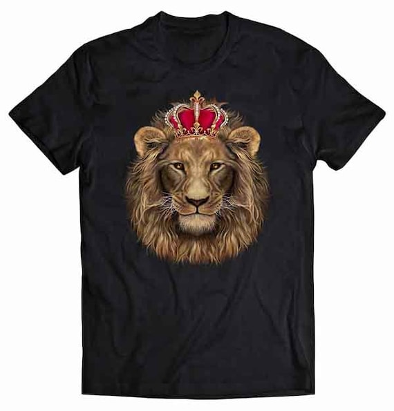 Alpha Lion Wearing an Imperial Crown Short Sleeve Unisex | Etsy