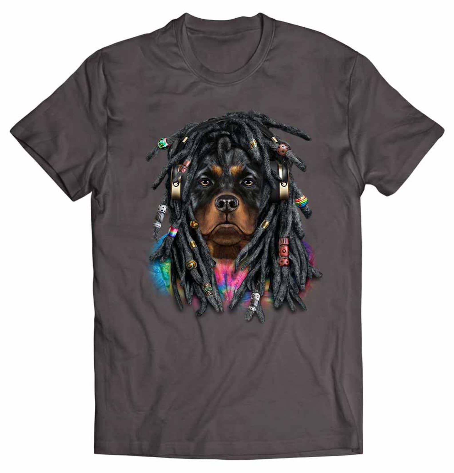 Rottweiler Hund mit Reggae Dreadlocks Haaren Etsy